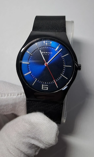 Bering Ceramic Armbanduhr - Saphirglas - Schwarz  Blau - Top Zustand! Bild 2