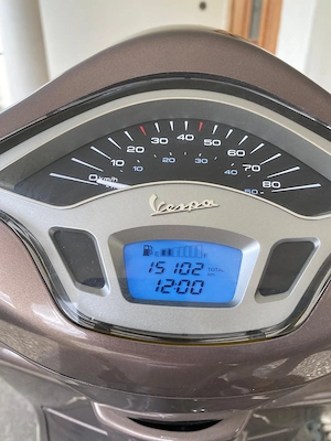 1. Besitz Piaggio Primavera 50 Moped Roller braun Scooter 49ccm Mofa  Bild 5
