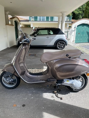1. Besitz Piaggio Primavera 50 Moped Roller braun Scooter 49ccm Mofa  Bild 4