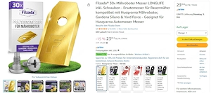 Ersatzklingen für Mähroboter Bild 3
