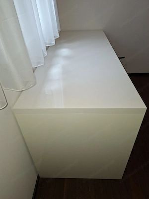 Schreibtisch in weiß - Hochglanz  Bild 3