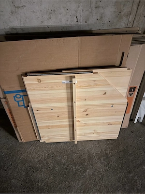 2x IKEA IVAR Eckregalböden (76x76x50) - NEU & bereits montiert Bild 2
