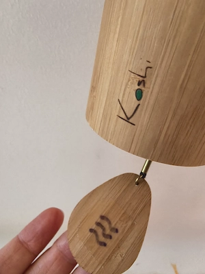 Koshi Klangspiel Erde, Feuer, Wasser, Luft - auch im Set erhältlich 150 Euro - Holz Windspiel Bild 11