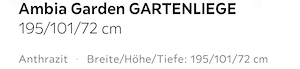 Bequeme, stabile Gartenliege Bild 3