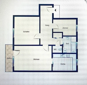 Ruhige 3 Zimmer Wohnung in Feldkirch Tisis von privat mit Sicht auf die Schweizer Berge zu verkaufen Bild 2