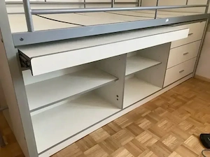Hochbett 90x200, Stauraumwunder Bild 2