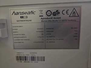 Hanseatic Gefriertruhe   Tiefkühltruhe Bild 5