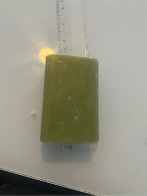 Vintage Naturseife mit Olivenöl   Handgemachte grüne Seife Bild 3