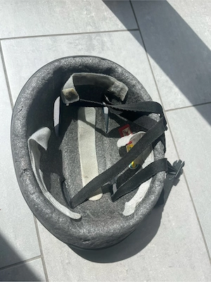 Fahhradhelm blau schwarz Bild 6