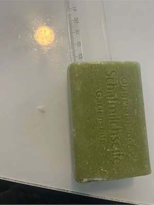 Vintage Naturseife mit Olivenöl   Handgemachte grüne Seife Bild 4
