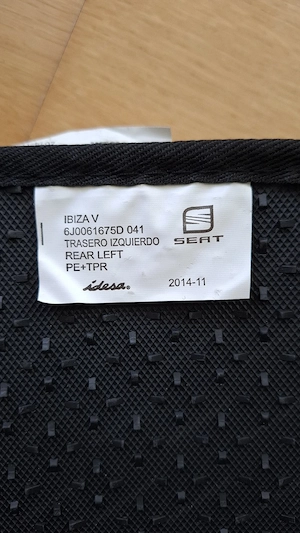 Fußmatten Original Seat Ibiza Stoffmatten Bild 2