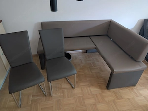 Eckbank mit 2 Stühlen   Esstischgarnitur