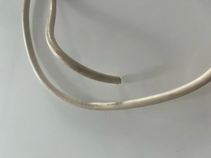 Netzkabel mit Schuko-Stecker   Anschlusskabel weiß