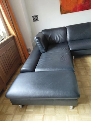 Echte Leder Couch, Sofa Bild 2
