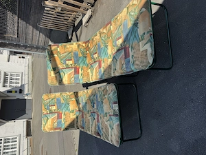2 Gartenliegen Sonnenliegen mit Polster   klappbar & bequem Bild 3