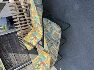2 Gartenliegen Sonnenliegen mit Polster   klappbar & bequem Bild 2