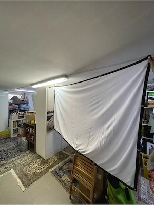 Tuch für Beamer