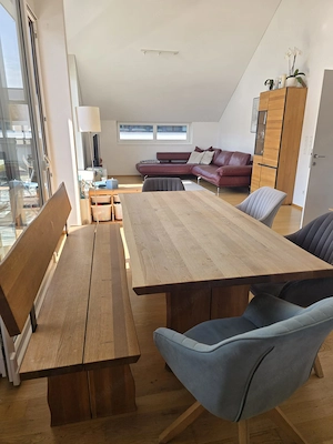 Hochwertige Essgruppe aus Eiche Vollholz Bild 3