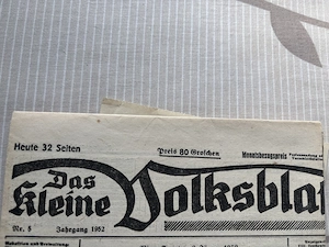 Das kleine Volksblatt zu verschenken 