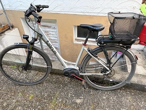 Sinus E-Citybike Tiefeinstieg mit Gepäckskorb