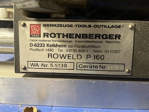 PE Schweißmaschine Rothenberger Roweld P160 Bild 2