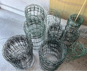 H+S Ziergitter Zaun 45 u 60 cm Draht grün beschichtet Konvolut Bild 4