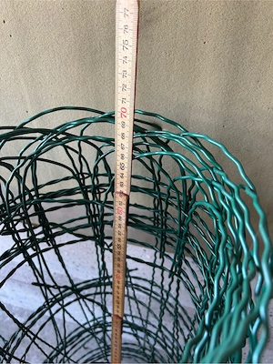 H+S Ziergitter Zaun 45 u 60 cm Draht grün beschichtet Konvolut Bild 7