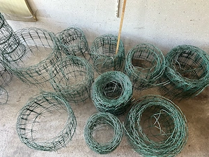 H+S Ziergitter Zaun 45 u 60 cm Draht grün beschichtet Konvolut Bild 6