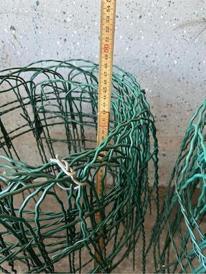 H+S Ziergitter Zaun 45 u 60 cm Draht grün beschichtet Konvolut Bild 8