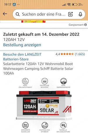 Solarbatterie 120Ah, 12V, 100Ah Bild 4