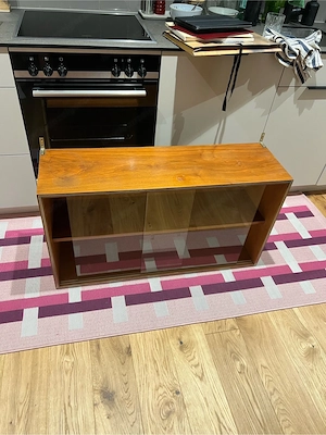 Midcentury Wandregal mit Glas Bild 2