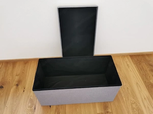 Sitzbox Aufbewahrungsbox Stoff Bild 2