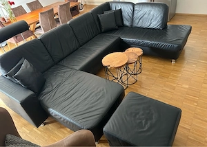 Hochwertige Echtleder Couch Bild 2