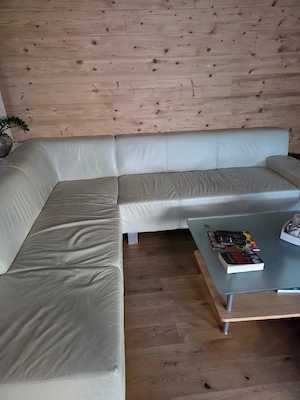 Eck-Ledercouch Bild 2