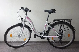 Licorne Stella Premium City Bike 24" Fahrrad Mädchen, Jungen, Herren und Damen 21 Gang-Schaltung