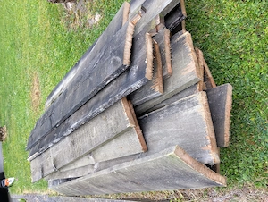 Holzbretter, tiefdruckimpregniert zu verschenken. Ca 180 x 20x 2