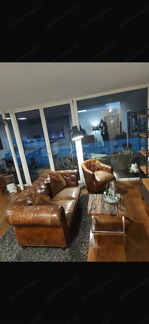 Chesterfield Sofa und Sessel Bild 3