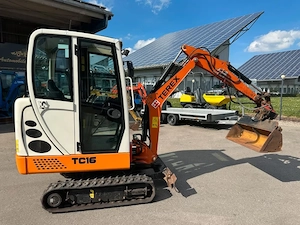 Terex TC16 mit Kabine Minibagger Bagger 2 Löffel Bild 2