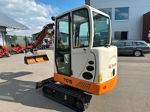 Terex TC16 mit Kabine Minibagger Bagger 2 Löffel Bild 4