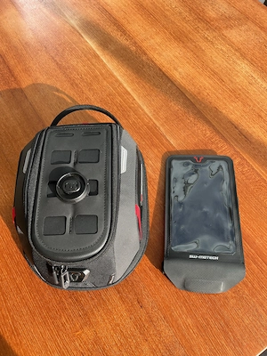 Tankrucksack SW Motech mit Smarthome Drybag - Neuwertig Bild 4