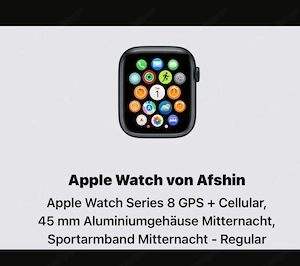 Apple Watch Series 8 GPS + Cellular, 45 mm Bild 5
