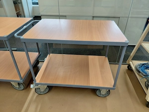 2 Stk. Servierwagen, Rolltisch, Tisch mit Rollen