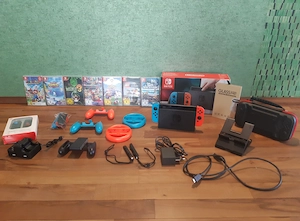 Nintendo Switch Komplett-Set | 4 Controller |7 Spiele| OVP | TOP Zustand Bild 4