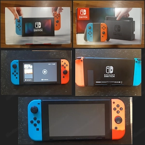 Nintendo Switch Komplett-Set | 4 Controller |7 Spiele| OVP | TOP Zustand Bild 2