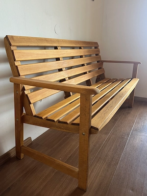 Hochwertige Massivholz-Sitzbank + Massivholz-Tisch | Top Zustand | einzeln oder als Set! Bild 5