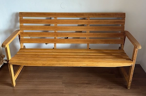 Hochwertige Massivholz-Sitzbank + Massivholz-Tisch | Top Zustand | einzeln oder als Set! Bild 4