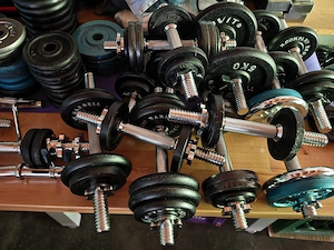 Fitness Gewichte, Gewichtscheiben, Hantel, Kurzhantel, Hantelstange Bild 4