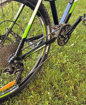 Moutinbike Marke TREK schwarz   weiss   hellgrün  Bild 3