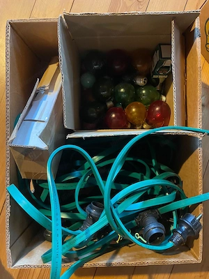 Bunte Party Lichterkette für aussen