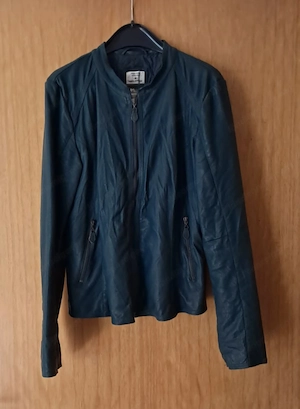 Lederjacke grün